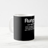 Rungry Definition Runner Hunger Lauf Hunger Kaffeetasse (Vorderseite Links)