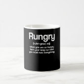 Rungry Definition Runner Hunger Lauf Hunger Kaffeetasse (Mittel)