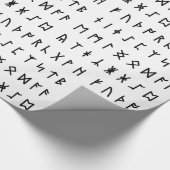Runic Alphabet [Futhorc] Geschenkpapier (Ecke)