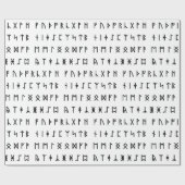 Runic Alphabet [Futhorc] Geschenkpapier (Flach)