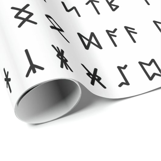 Runic Alphabet [Futhorc] Geschenkpapier (Rolleneckpunkt)