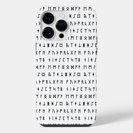 Runic Alphabet [Futhorc] iPhone Hülle (Rückseite)