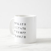 Runic Alphabet [Futhorc] Kaffeetasse (Vorderseite Links)