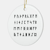 Runic Alphabet [Futhorc] Keramik Ornament (Links)