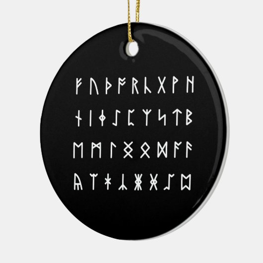 Runic Alphabet [Futhorc] Keramik Ornament (Links)
