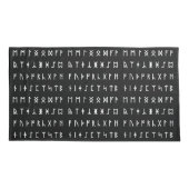 Runic Alphabet [Futhorc] Kissenbezug (Rückseite-Links)