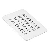 Runic Alphabet [Futhorc] Magnet (Rechte Seite)