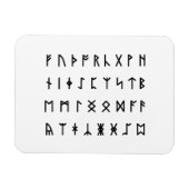 Runic Alphabet [Futhorc] Magnet (Horizontal)
