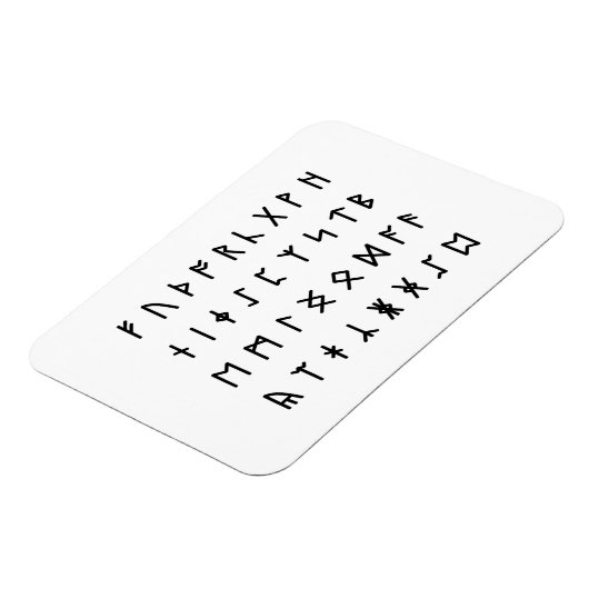 Runic Alphabet [Futhorc] Magnet (Linke Seite)