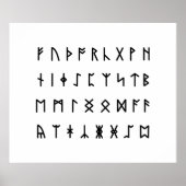 Runic Alphabet [Futhorc] Poster (Vorne)
