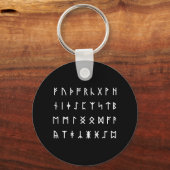 Runic Alphabet [Futhorc] Schlüsselanhänger (Vorderseite)