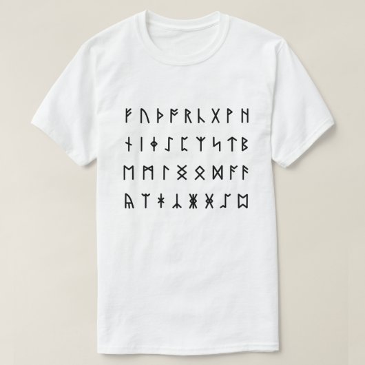 Runic Alphabet [Futhorc] T-Shirt (Design vorne)