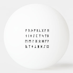 Runic Alphabet [Futhorc] Tischtennisball