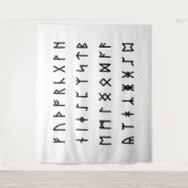 Runic Alphabet [Futhorc] Wandteppich (Vorderseite)