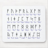 Runic Alphabet Mousepad (Vorne)