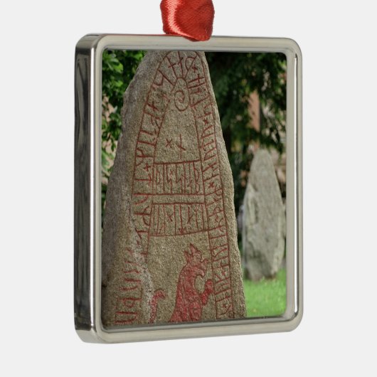 Runic Stein Ornament Aus Metall (Rechts)