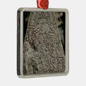 Runic Stein Silbernes Ornament (Rechts)