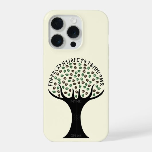 Runic-Tree-Handyhüllen iPhone Hülle (Rückseite)