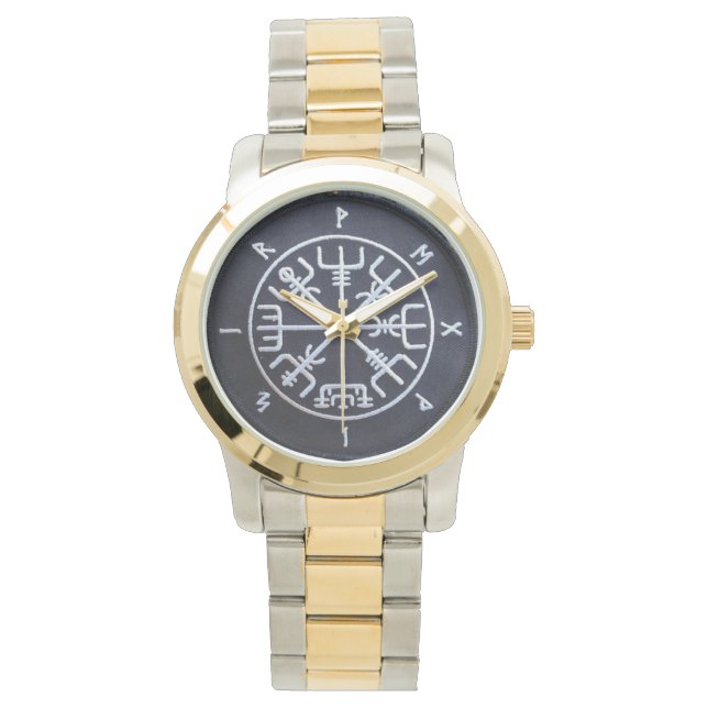 Runic Vegvísir Compass Watch Armbanduhr (Vorderseite)
