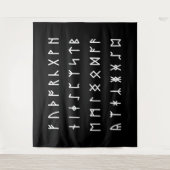 Runisches Alphabet [Futhorc] Wandteppich (Vorderseite)