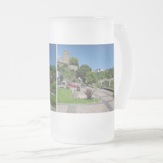 Runkel an der Lahn Mattglas Bierglas (VorderseiteRechts)