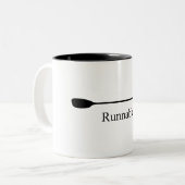 Runnable Kayak Paddle Zweifarbige Tasse (Vorderseite Links)