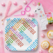 Runner Abstrakt farbenfroh Pappteller (Party)