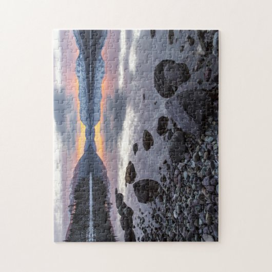 Runner Apgar Mountains Montana. Puzzle (Vertikal)