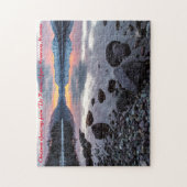 Runner Apgar Mountains Montana. Weihnachtsgrüßen Puzzle (Vertikal)