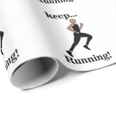 Runner Athlete Sports Geschenkpapier (Rolleneckpunkt)