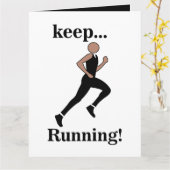 Runner Athlete Sports Karte (Gelbe Blume)