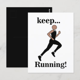 Runner Athlete Sports Postkarte