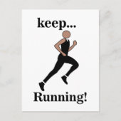 Runner Athlete Sports Postkarte (Vorderseite)