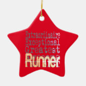 Runner Außerordentliche Keramik Ornament (Vorne)