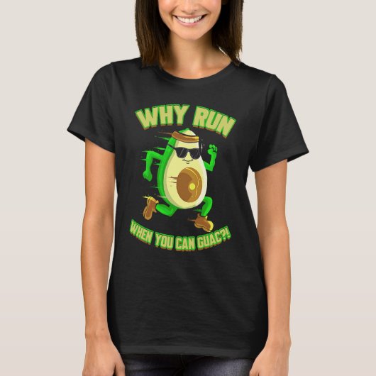 Runner Avocado  for Jogger Vegan Marathon T-Shirt (Vorderseite)