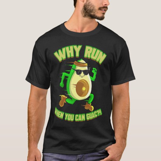 Runner Avocado  for Jogger Vegan Marathon T-Shirt (Vorderseite)