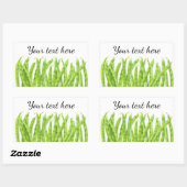 Runner Bohnen Rechteckiger Aufkleber (Blatt)