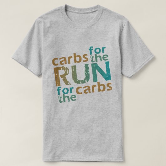 Runner Carbon for the RUN * RUN für die Carbs T-Shirt (Design vorne)