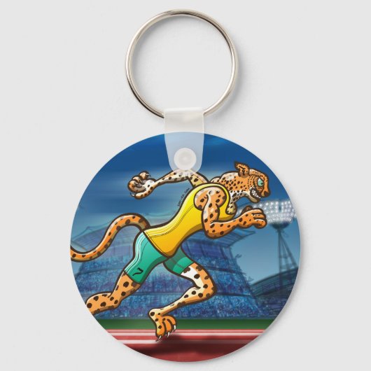 Runner Cheetah Schlüsselanhänger (Vorderseite)