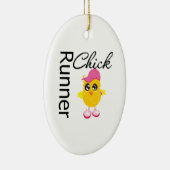 Runner Chick Keramik Ornament (Rechts)