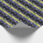 Runner Christmas Tree - Mädchen laufen Geschenkpapier (Ecke)