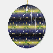 Runner Christmas Tree - Mädchen laufen Keramik Ornament (Links)