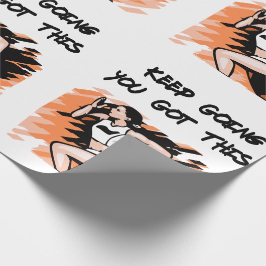 Runner Cross Country Geschenkpapier (Ecke)