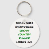 Runner Cross Country, phantastisch Schlüsselanhänger (Vorderseite)