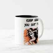 Runner Cross Country Zweifarbige Tasse (VorderseiteRechts)