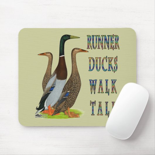 Runner Ducks Walk Tall Mousepad (Mit Mouse)