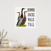 Runner Ducks Walk Tall Poster (Küche)