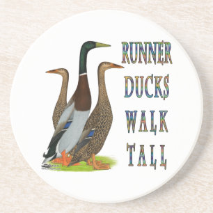 Runner Ducks Walk Tall Sandstein Untersetzer