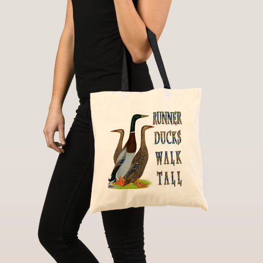 Runner Ducks Walk Tall Tragetasche (Vorderseite (Produkt))