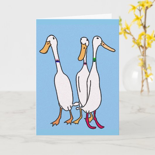 Runner Enten Karte (Gelbe Blume)